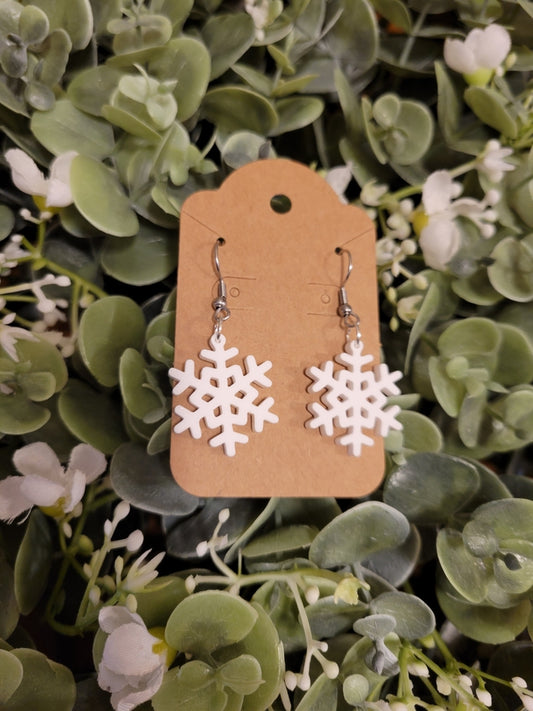 Snowflake Dangle Earrings