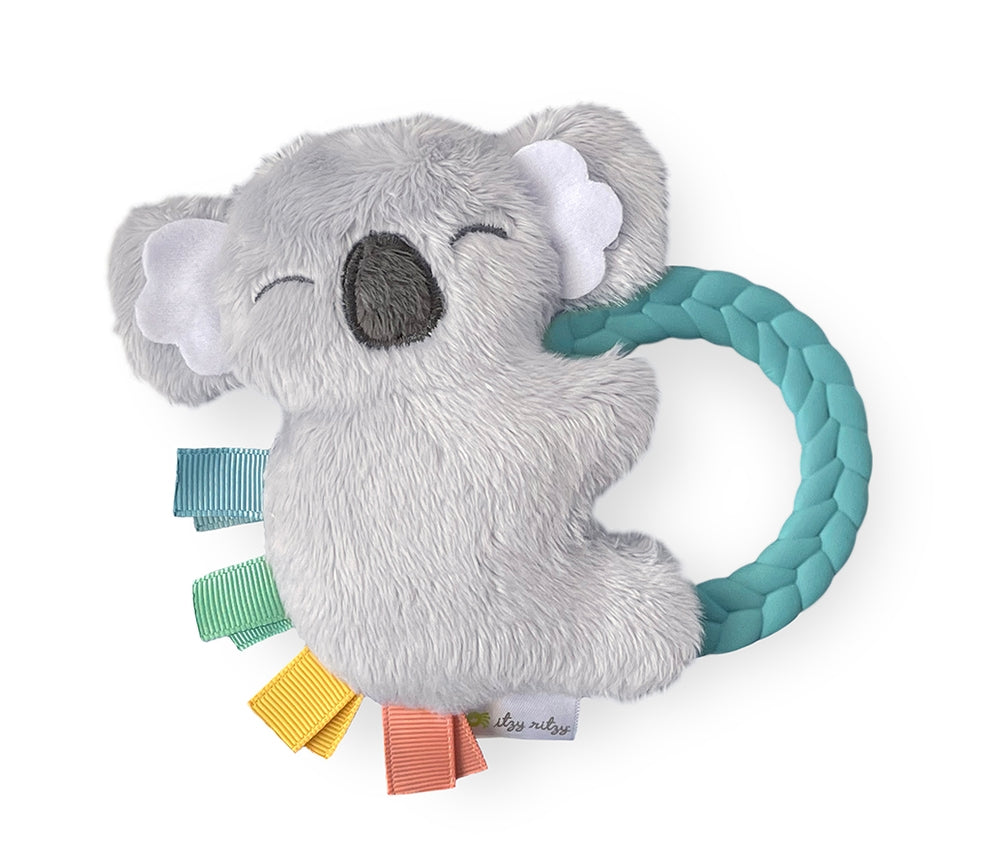 Baby's Pal Plush Rattle + Teether