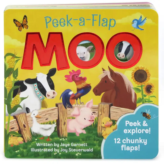 Peek-A-Flap Moo Board Book