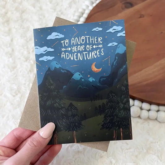 To Another Year of Adventures Greeting Card