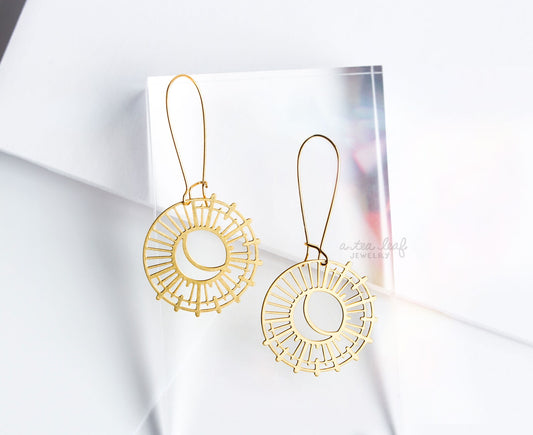 Sun and Moon Earrings