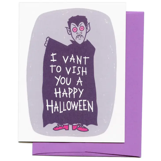 Vampire Halloween Card