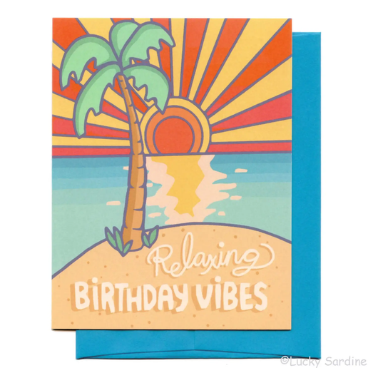 Relaxing Birthday Vibes Card