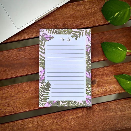 House Plant Lined Notepad